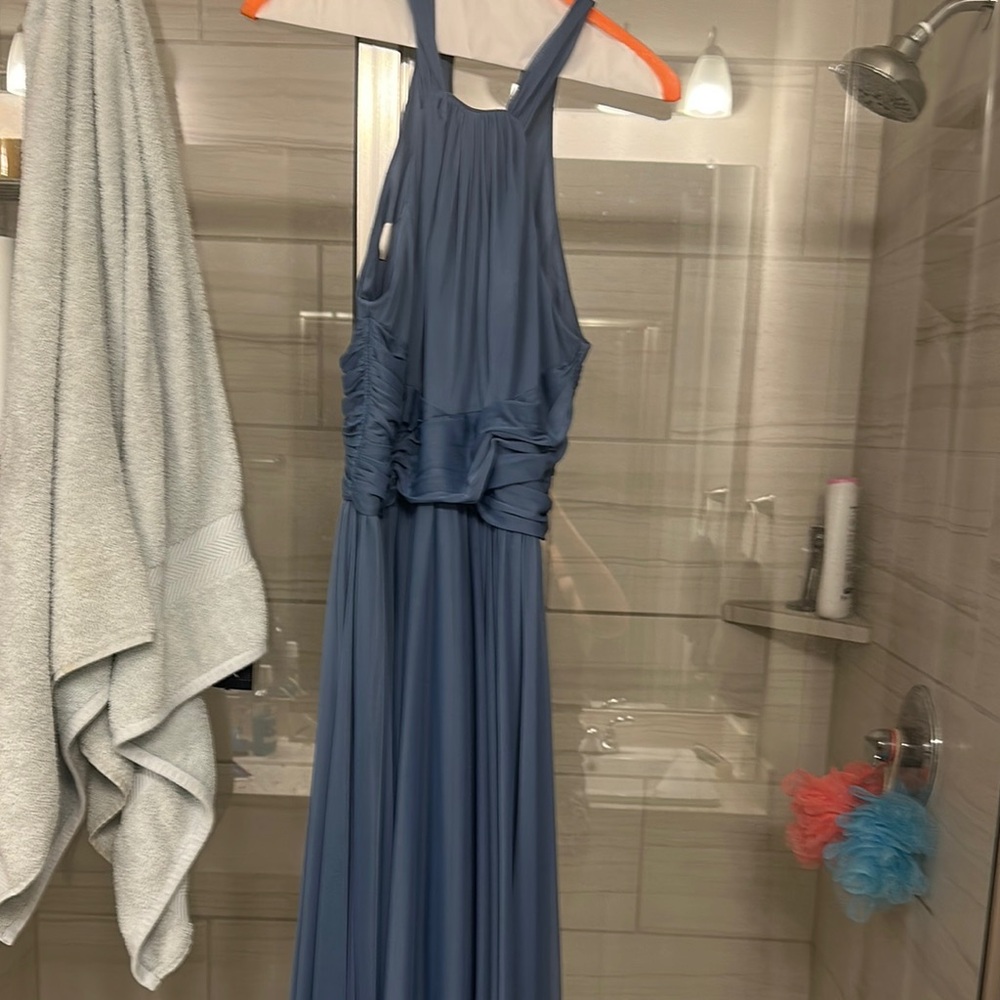 David's Bridal Blue Wedding Dress